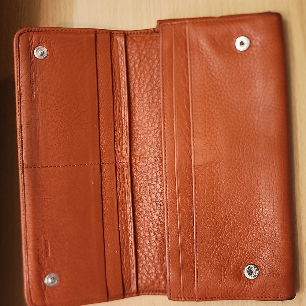 PRADA MILANO Brown Leather Long Wallet - Picture 3 of 14